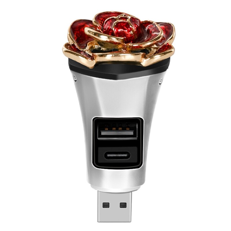 Universal USB Mini Air Purifier Aroma with USB Port for Office Home Car: As Shown A