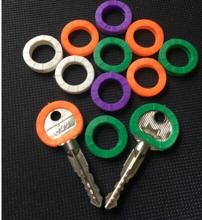 neue mischfarbe 8 stücke/16 stücke Hohl Multi Farbe Gummi Weiche Schlüsselschloss Schlüssel Cap Schlüssel abdeckungen Topper Schlüsselring
