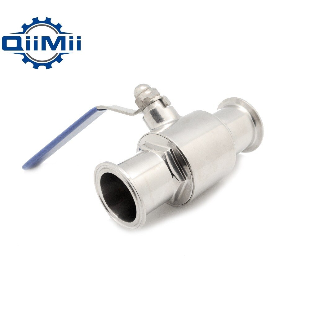 SS304 Clamp Sanitary 2 way Ball Valve Stainless Steel clamp Ball Valve TC cheap
