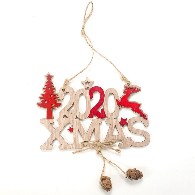 Houten Ornament Kerst Decoratie Hanger Jaar Woondecoratie Kerstboom Opknoping Ornament