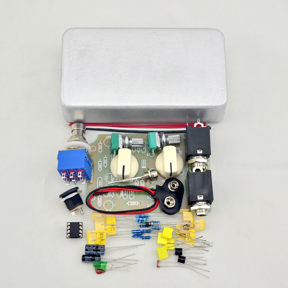 DIY Overdrive/retardo/pelusa/Boost/distorsión/Tremolo/Compresson Pedal de efectos de guitarra kit de Bypass verdadero Kits: LT-CP-G01