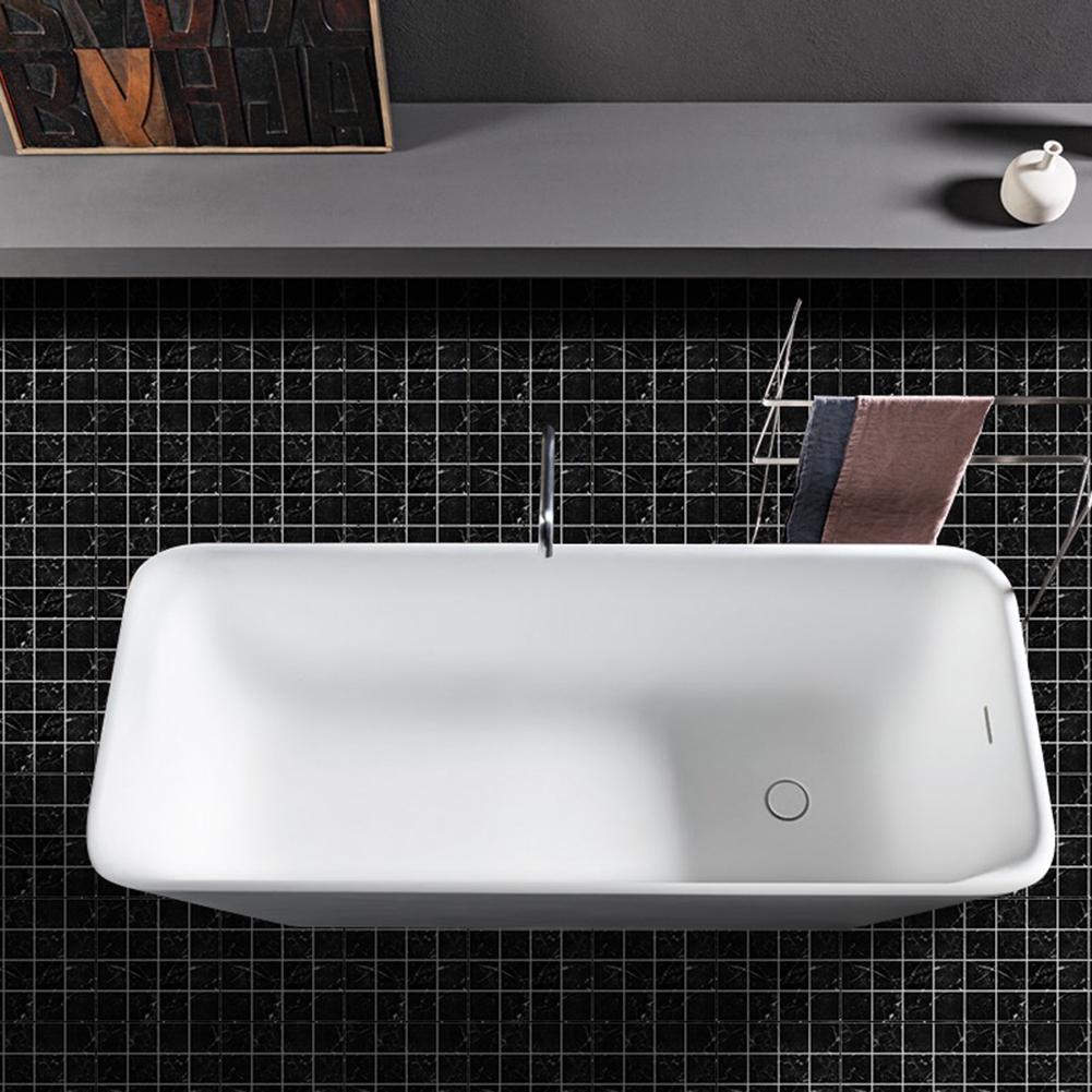 10 piezas de azulejos impermeables, pegatina de mosaico, adhesivo para baño de cocina, inodoro, simplicidad moderna, papel pintado de PVC a prueba de moho y humedad