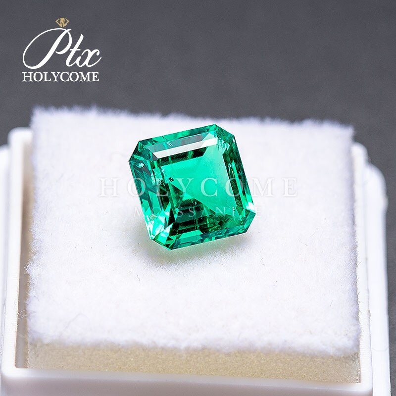 5.5X5.5MM Topkwaliteit Groene Kleur Lab Gemaakt Emerald Asscher Cut Prijs Percarat Speciale Kleur Fabriek Prijs