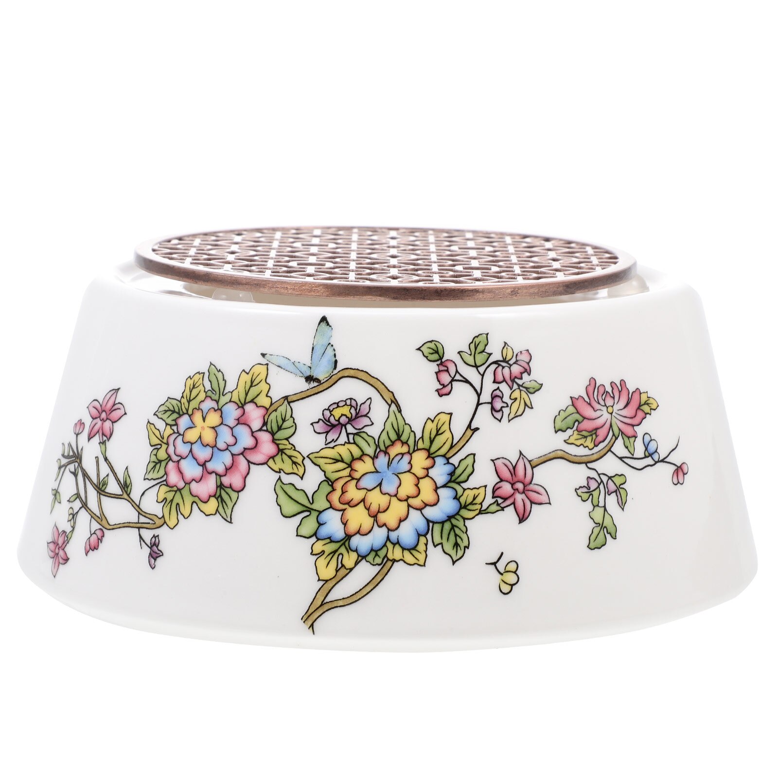 1 Set Flower Pattern Teapot Warmer Ceramic Candle Teapot Heating Base Heater