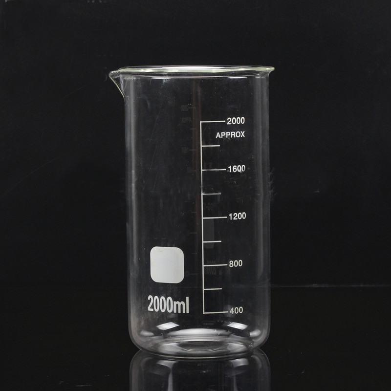 LINYEYUE 200mL Glass Beaker Tall Form Borosilicate Glass high temperature resistance Measuring Cup Beaker Laboratory Equipment