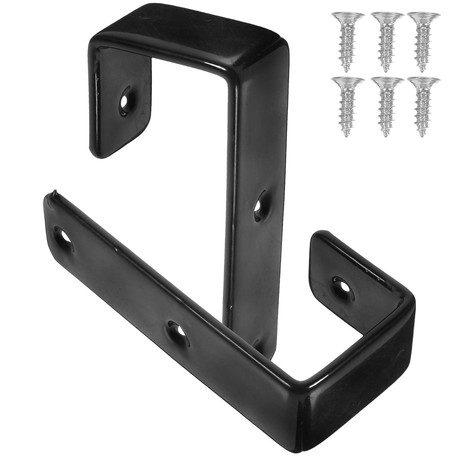 Rubber Coated Hooks Bunk Bed Ladder Holders 25MM Stairs Brackets Iron Reliable Easy Install Screws Provided Practical