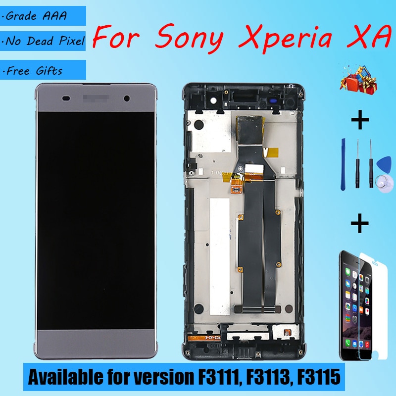 LCD Screen Assembly for Sony Xperia XA F3111 F3113 F3115 - Display with Touch Glass & Repair Parts