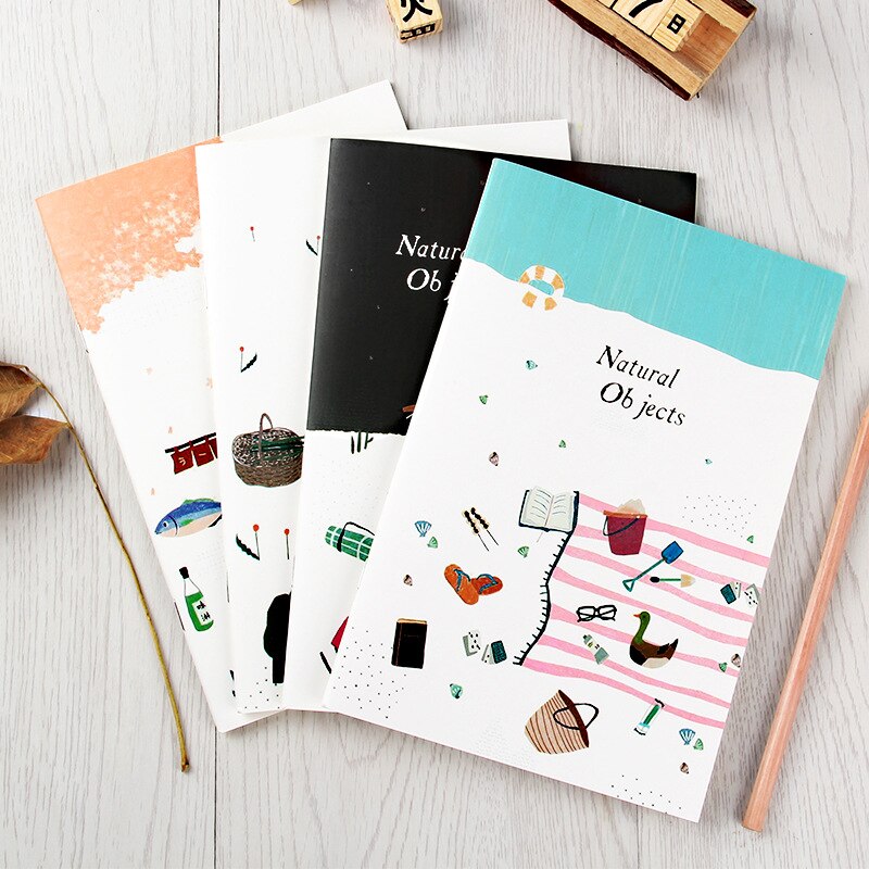 4PCS A5 Cute Cartoon Notebook Paper Cat Pattern Lined Paper Journals Notepad Cute Stationery School Office Supplies Planer 2022: D-4pcs