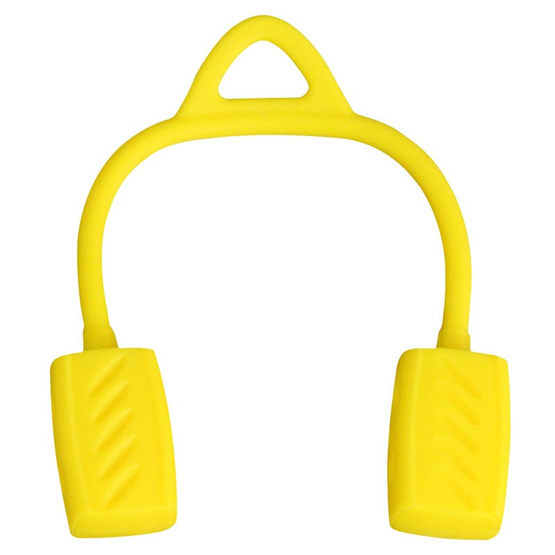 Bola de silicona para ejercicio de mandíbula de grado alimenticio, entrenador muscular, pelota para ejercicio, cuello, sonido Facial, entrenamiento muscular Mandibular, 30/40/50 libras: YELLOW