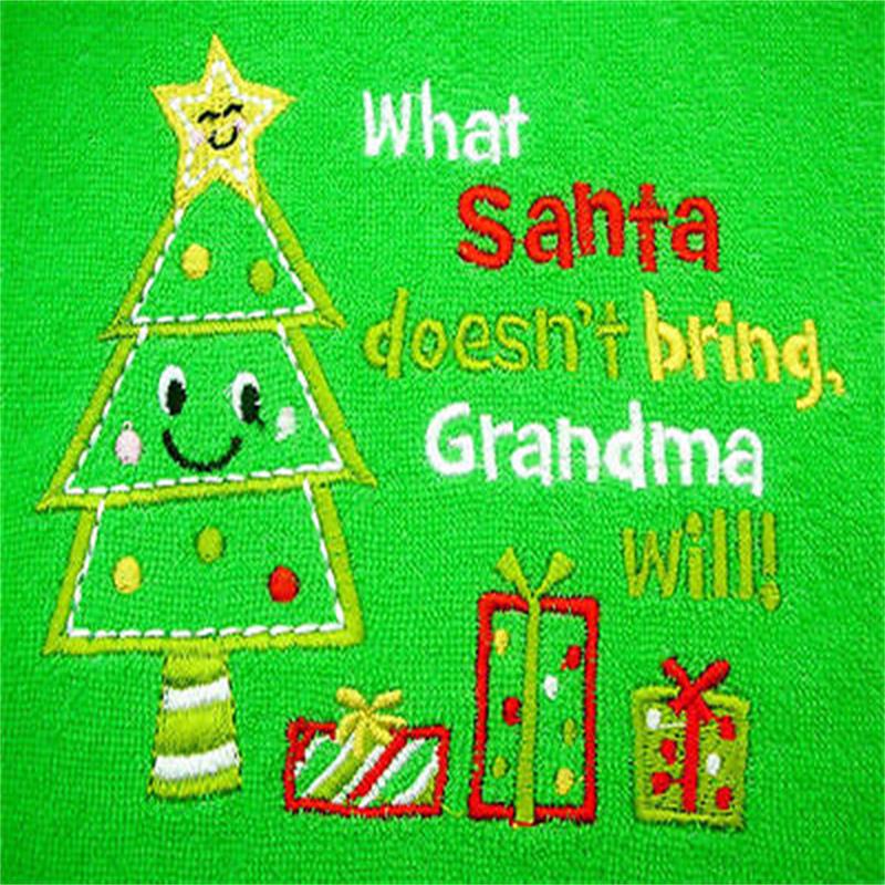 Eerste Kerst Slabbetje Speeksel handdoek Geborduurd Aandenken Kerstcadeau