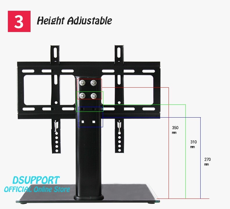 26-32 inch LED LCD TV Mount Stand VESA max 600x400mm Max.Loading 40 kgs TV stand mounts