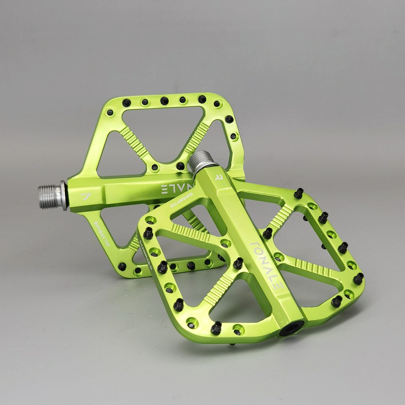 2025 Neue ultraleichte Mountainbike-Pedale, CNC-Aluminiumlegierung, poliert, 3-Lager-Pedale, MTB, Dirt Bike, rutschfeste Fahrradpedale: green
