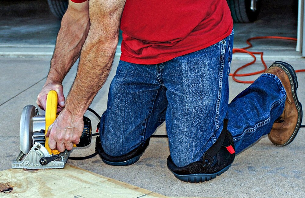 Knee Pads for Work With Heavy Duty Foam Padding Workplace Safety Self Protection For Gardening, Cleaning and Construction