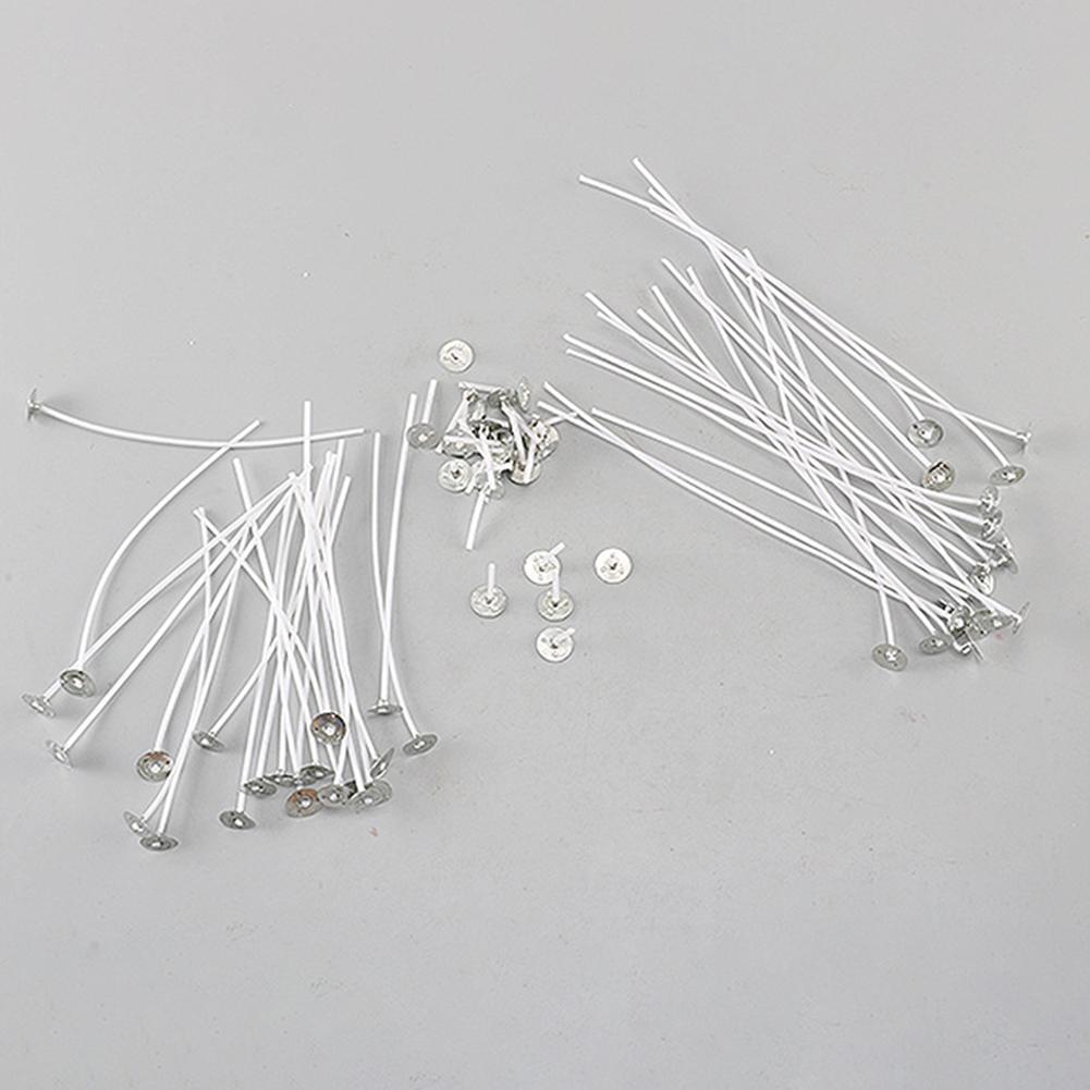50Pcs/set Candle Wicks With Candle Wick Centering Device For DIY Candle Making Birthday Christmas Candle
