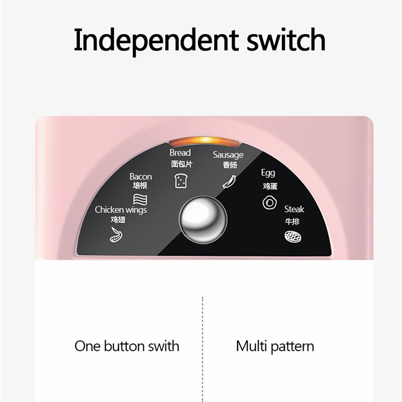 Elektryczny opiekacz robić kanapek gofrownica toster robić pieczenia multi-piekarz urządzenie śniadaniowe takoyaki kanapka z ekranem 220V