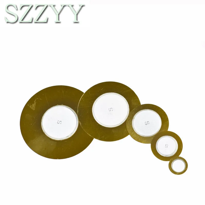 10pcs Piezo Elements Buzzer Sounder Sensor Trigger Drum Disc Copper Piezo Speaker 12MM 20MM 27MM 35MM 50MM Piezoelectric