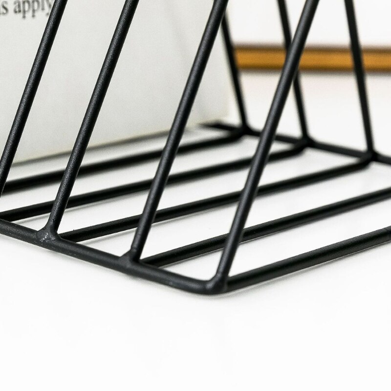 Nordic Simple Bookend Book Stand Support Desktop Storage Rack Bookshelf Holder U4LD