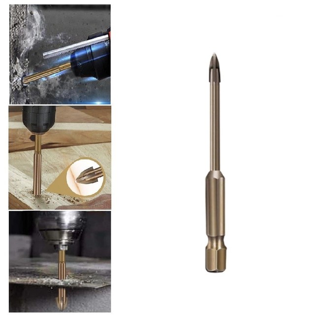 Efficient Universal Drilling Tool Cemented Carbide Drill Bit Ceramic Brick Wall Hole Opening Power Utility Tools Accessories: 3mm