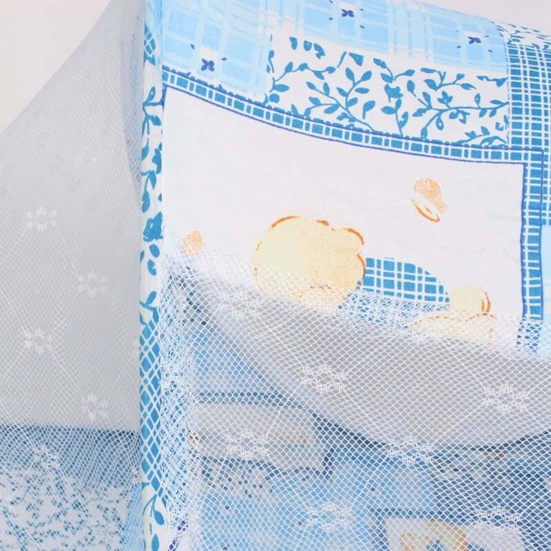 Faltbare Kleinkind Kinder Infant Baby Safty Moskito Net Netting Krippe Bett Laufstall Spielen Zelt Blau