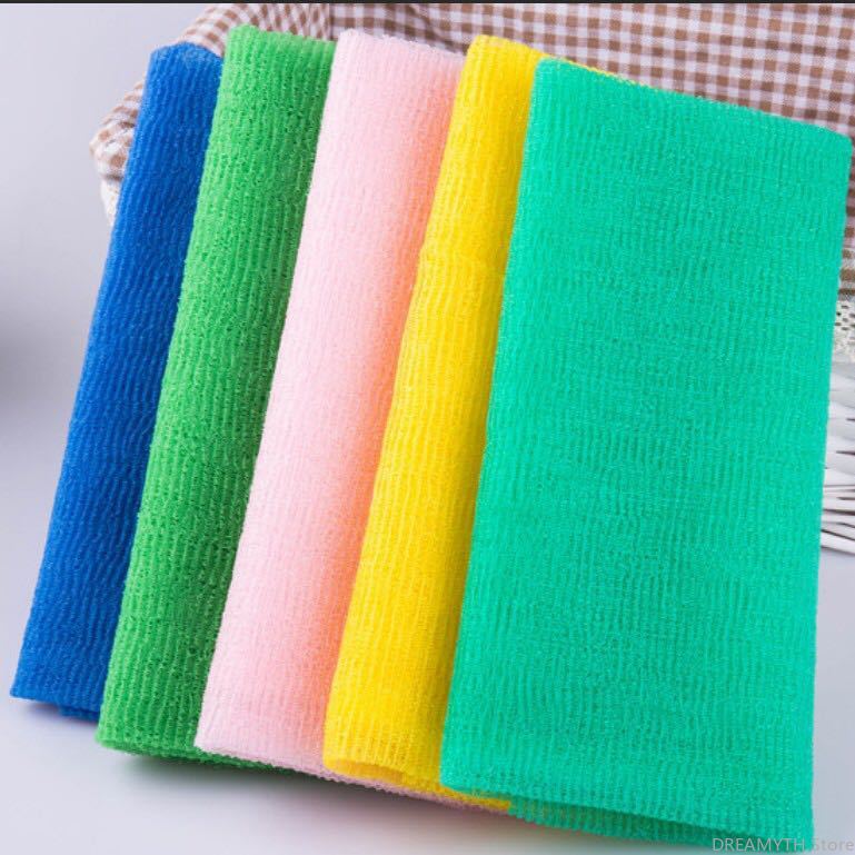 5 Stuks Japanse Boutique Nylon Scrub Schoonheid Douchegel Bad Schoon Exfoliërende Handdoek Doek
