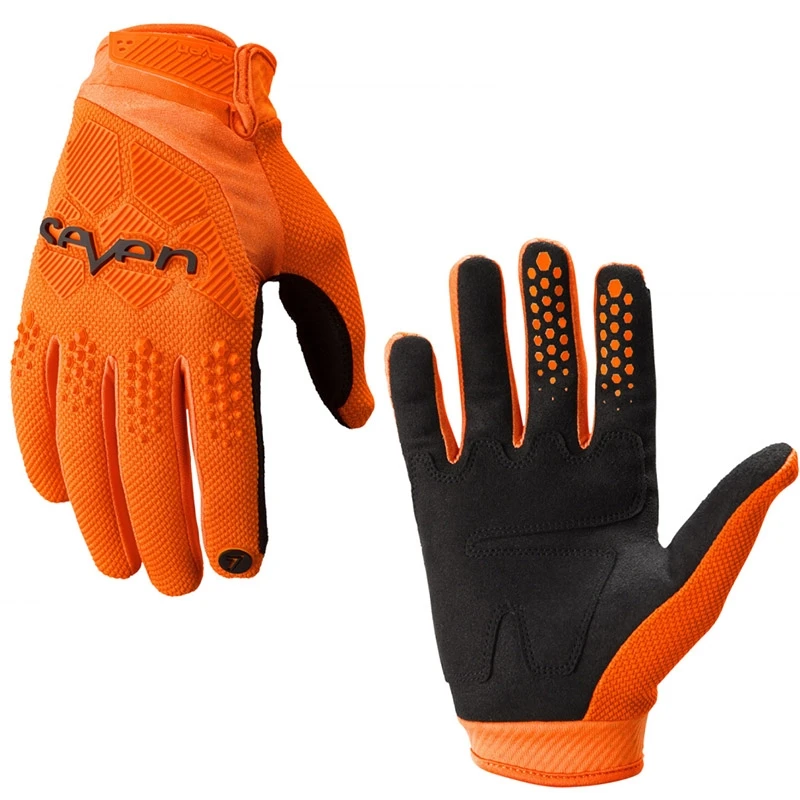 seven Mx Gloves Top Navy Mtb Motorcycle Gloves Off Road Motocross Glove MTB Dirt Bike Gloves: Orange / M