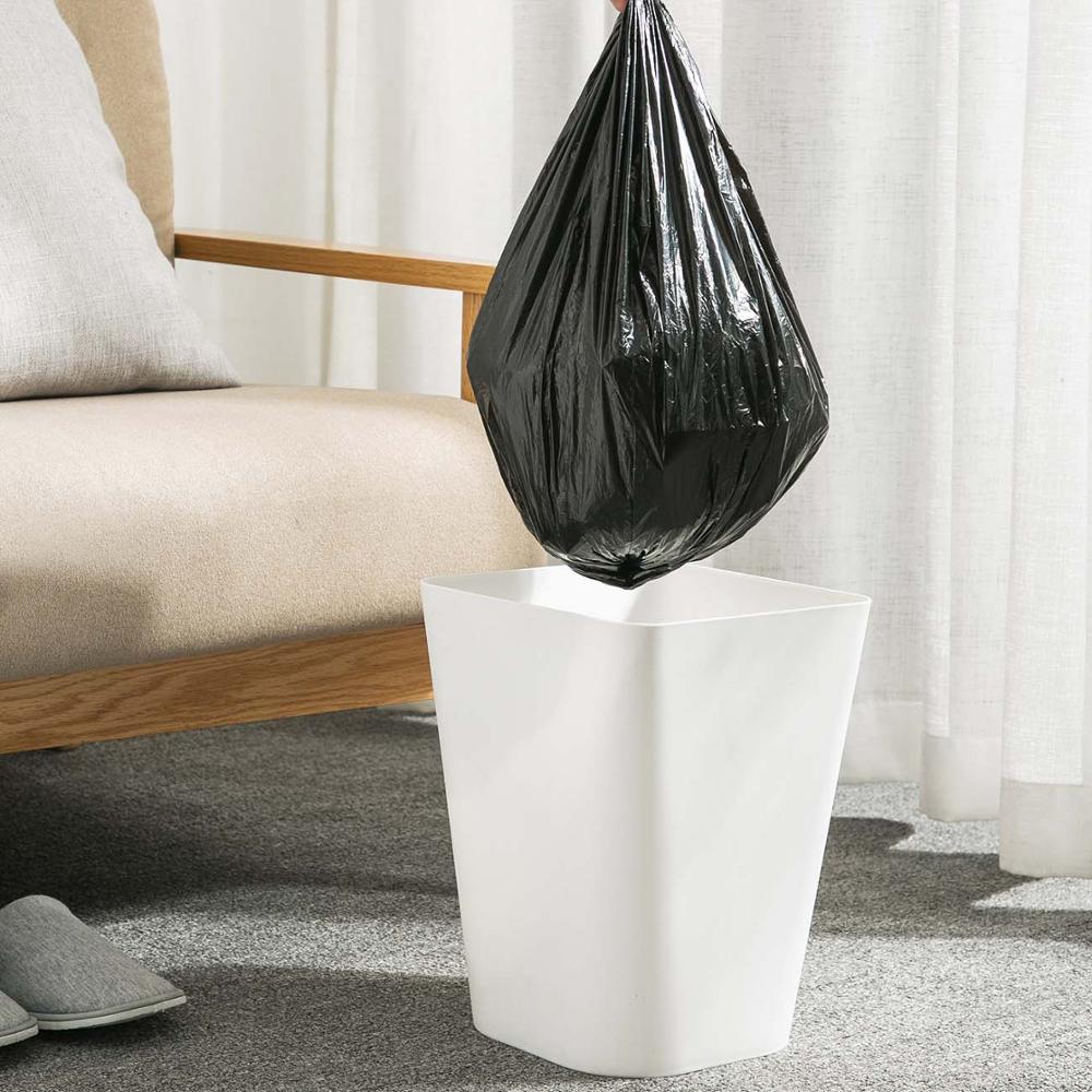 Bolsas de basura grandes de 100 piezas., bolsas de basura desechables para el Medio Ambiente, bolsas de basura de plástico de privacidad 43x63CM
