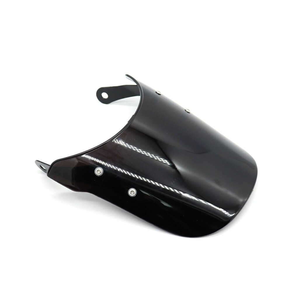 Universal Motorcycle Windshield 7" Round Lights Street Bike Windscreen Smoke/Clear ABS Screen For Honda Yamaha Kawasaki Suzuki