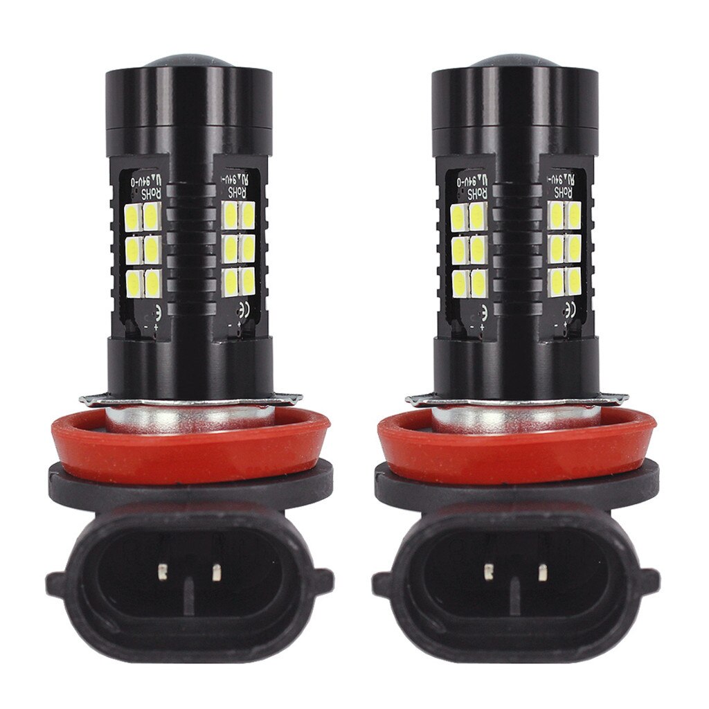 2Pcs LED Fog Lights For Car 12V DC H11 3030 21 LED Lights White 6500K Car Fog Head Light Lamp Headlight Car Accessories