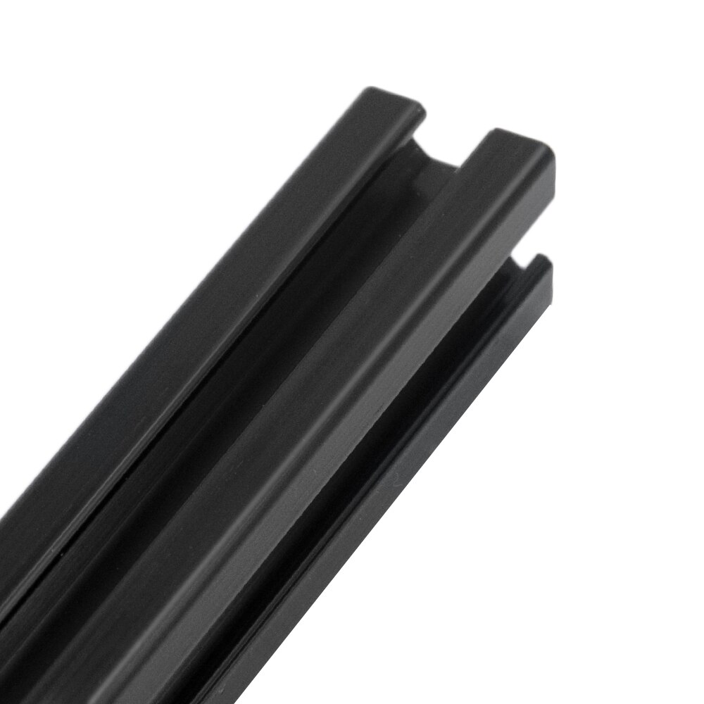 2PCS Black Aluminum Profile European Standard Linear Rail Aluminum Profile Extrusion for DIY 3D Printer Workbench CNC 400mm