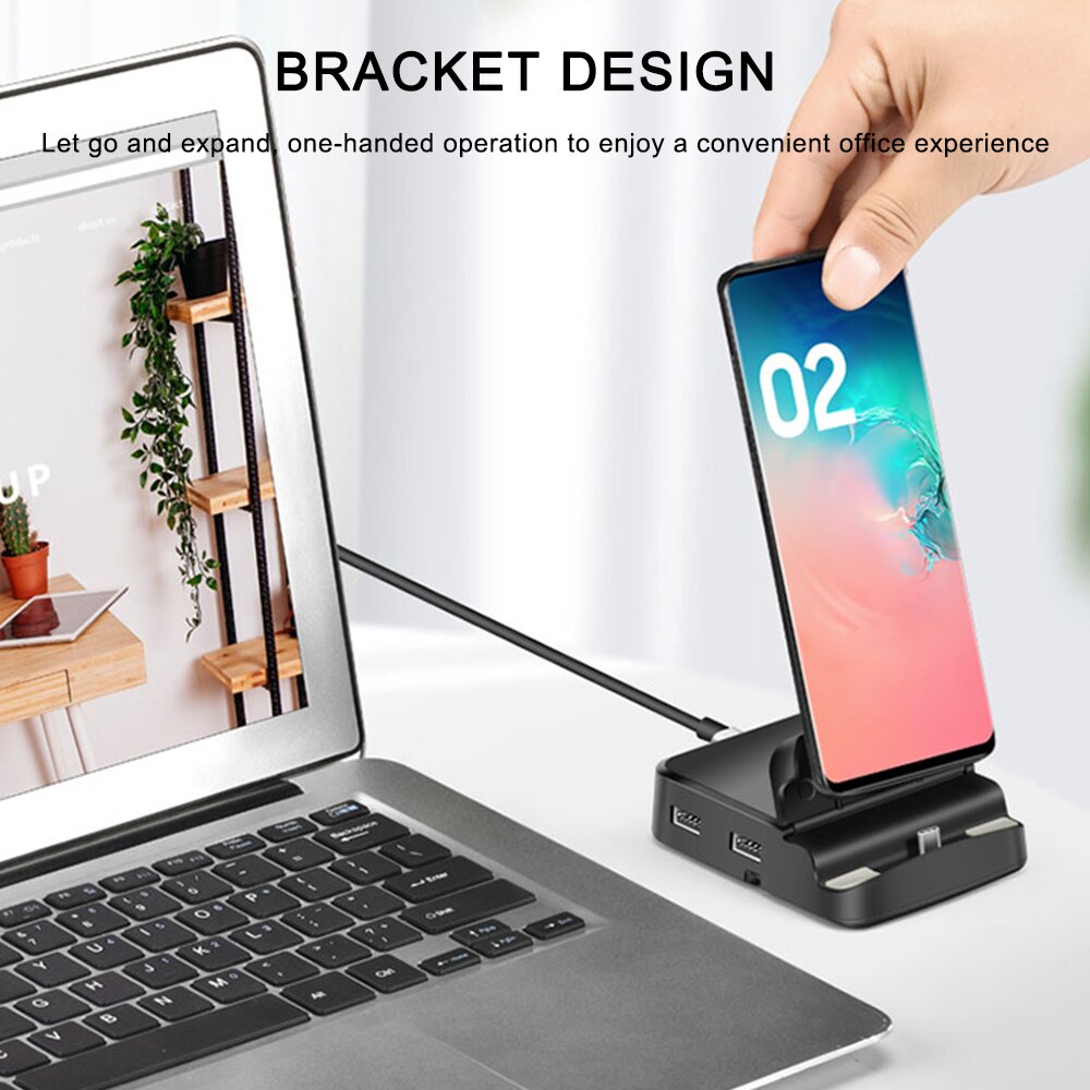 HUB Docking Station Home Supplies For Samsung S20 S10 Type C 6 In 1 Dock Power Adapter 1PC 3.0 SD TF Card PD Dex Pad