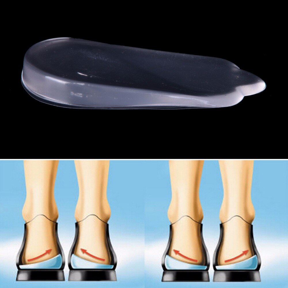 Plantillas ortésicas de silicona X/tipo O corrector de piernas gel almohada para talón plantillas ortopédicas zapatos almohadilla parches de tacón para el cuidado de los pies