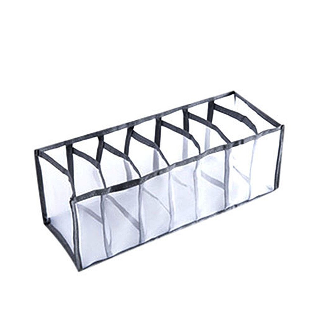 Boîte De Rangement Lingerie Boîte De Rangement Armoire Tiroir Diviseur Avec Compartiments Chaussettes Soutien-Gorge Sous-Vêtements Organisateur Tiroirs Boîte De Séparation: Black 7grid