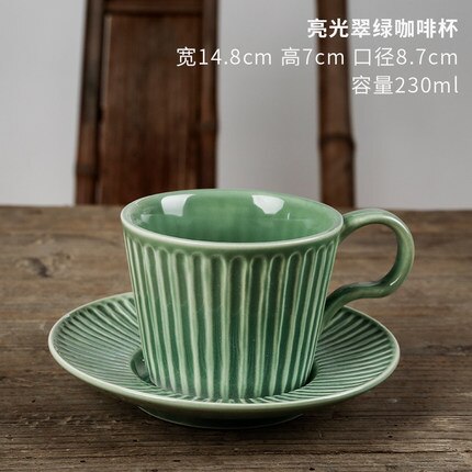 Japanska porslin tekoppar retro kaffekopp vintage hushållsvatten kopp mugg svart tazas de ceramica creativas latte kopp tekopp: Stil 13