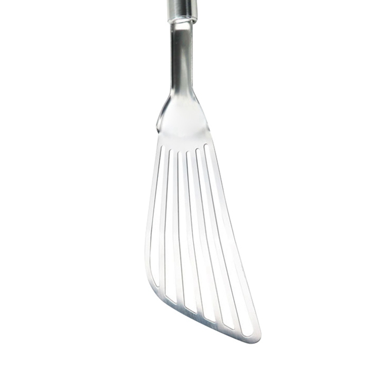 Acero inoxidable pescado frito espátulas filete pala pescado Turner ranurado biselado cocina utensilios de cocina