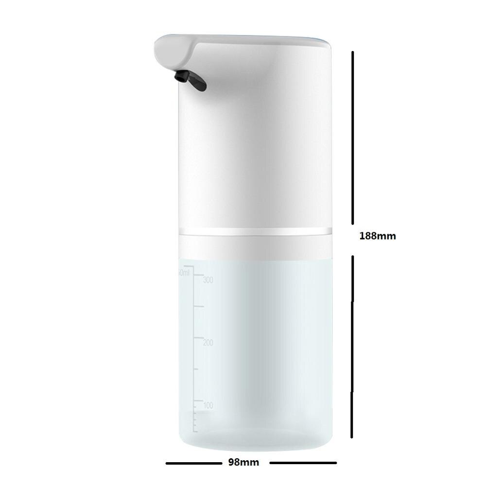700ml Automatic Liquid Soap Dispenser Touchless Wall Mounted Battery Powered Smart Sensor Hand Washing Container for Bathroom: white