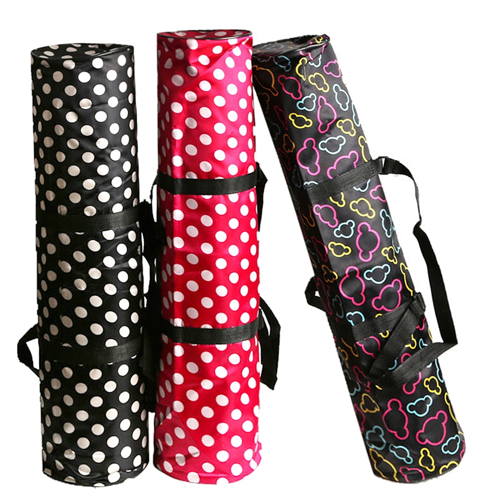 Yogamåtte taske vandafvisende måtte yogamåtter betræk bæretaske lynlåsmåtte opbevaringspose med telefonlomme