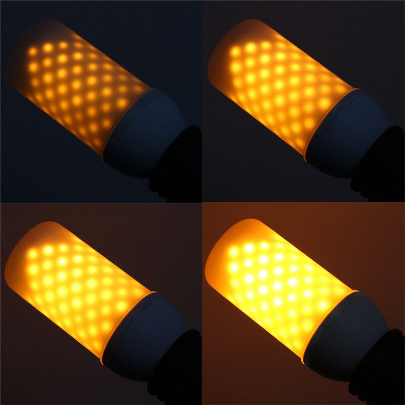 E27 5W LED Burning Light Flicker Flame Light Bulb Fire Effect Bulb Glow Decorative