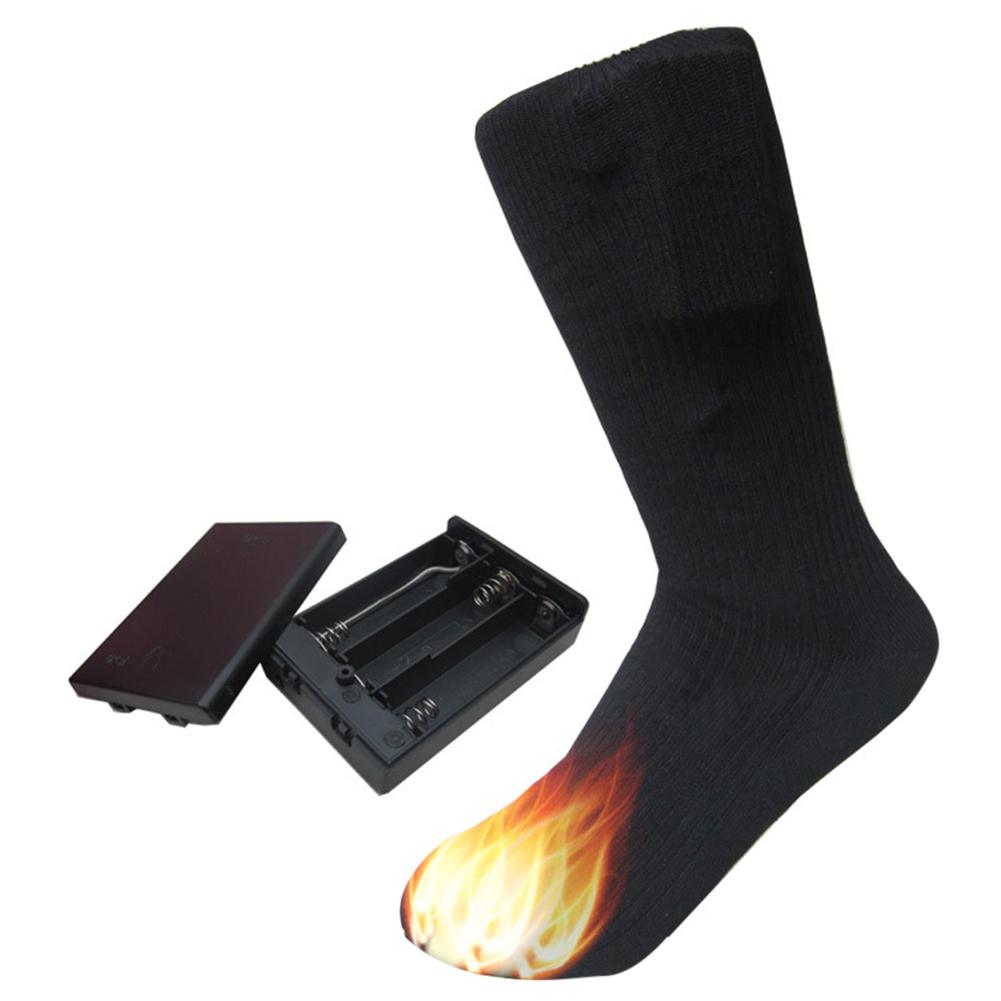 Heated Socks - Battery Operated Cotton - Winter Foot Warmer - Unisex - Rechargeable