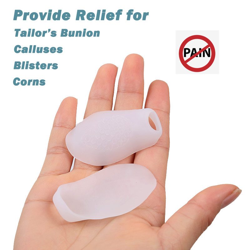 Pexmen 2pz gel mignolo dito del piede protettore borsite correttore sollievo dal dolore dita dei piedi separatore distanziale prevenire calli calli e vesciche