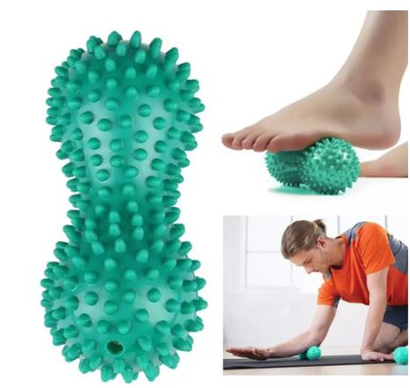 Peanut Massage Ball Spiky Trigger Point Relief Muscle Pain Stress Therapy Health Care Foot Hand Gym Relex Apparatus Soft Fitness