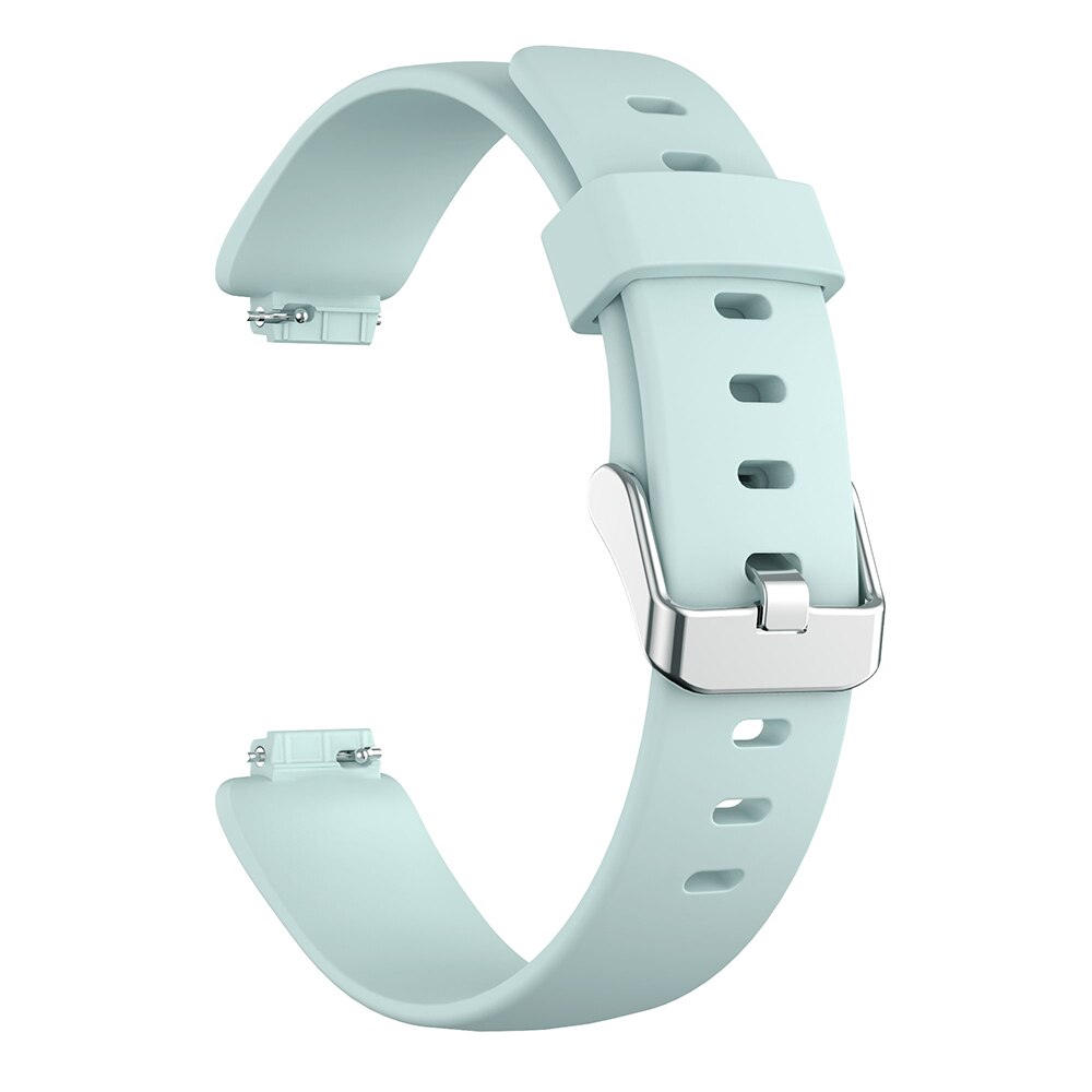 Bracelet de montre en Silicone pour Fitbit inspire 2, avec boucle en métal, Sport, accessoires: blue-green / S (5.5-6.7 inch)