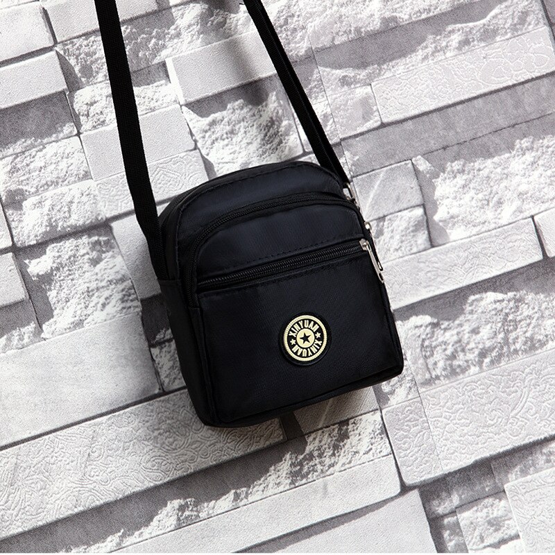 Crossbody #39 taske i nylon stof til virksomheder mobiltelefon taske pung messenger taske nylon håndtaske til kvinder: Farve 7