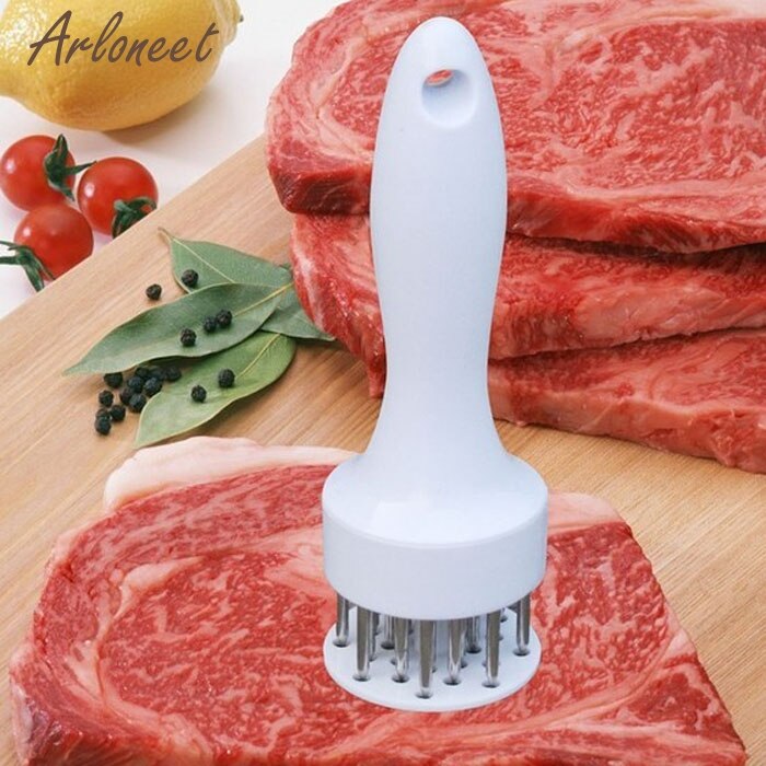 Ablandador de carne con aguja de acero inoxidable para bistec, tendedero de cerdo, aguja para carne suelta, herramientas de comida rápida para bebés