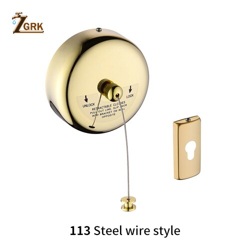 ZGRK Portable acier inoxydable rétractable corde à linge intérieur extérieur blanchisserie cintre sèche-linge organisateur vêtements séchage Rack: 113Steel wire