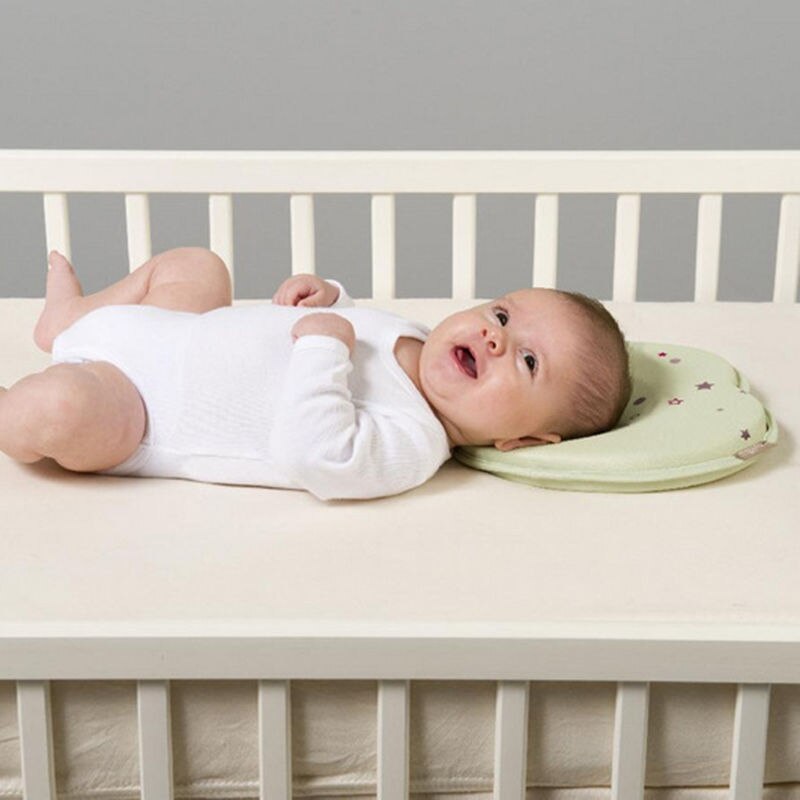 Head Shaping Baby Nursing Pillow Anti Roll Memory Foam Pillow Prevent Flat Head Neck Support Newborn Sleeping Cushion