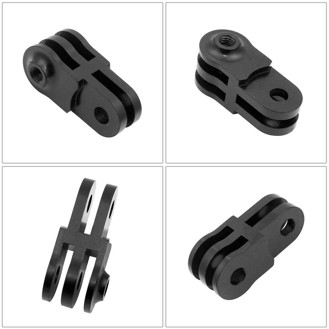 BGNing – bras pivotant en métal, adaptateur à Joints droits, montage en Aluminium dans la même Direction, pour Gopro Max 9 8 7 SJCAM, caméra d'action