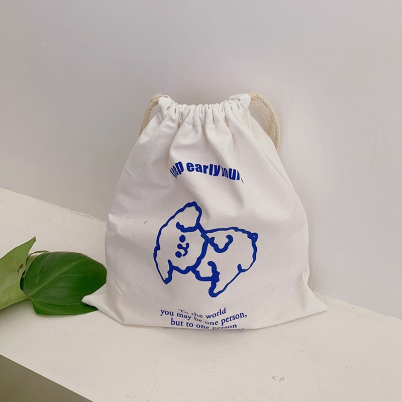 Boodschappentas Canvas Opslag Pakket Tassen Tasje Kleine Portemonnee Reizen Vrouwen Doek Bag Pouch
