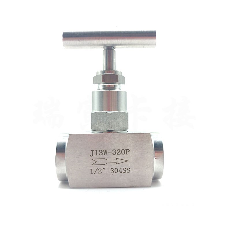 Válvula de aguja hidráulica de acero inoxidable, válvula de aguja de alta temperatura de 3/8 ", 1/2", 3/4 ", 1", BSP, femenina, 304
