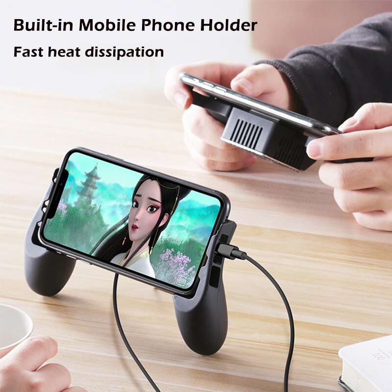 Mobile Phone Cooler Handle Semiconductor Cooling Fan Holder For iPhone Xs Max Xs XR Samsung Mobile Radiator Gamepad Controller