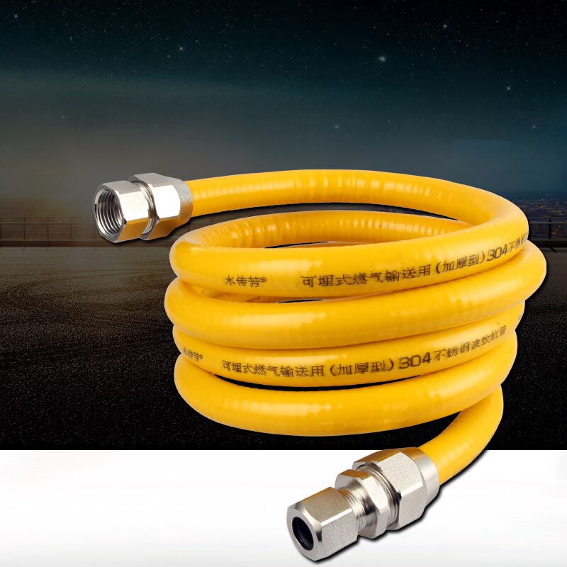 304 stainless steel gas pipe natural liquefied gas water heater gas stove metal hose